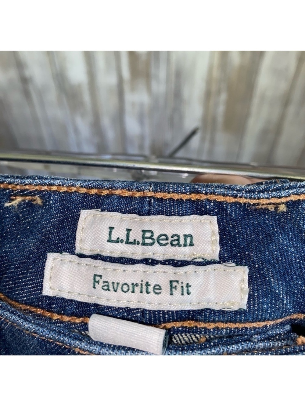 L. L. Bean Favorite Fit Denim Skirt - Picture 3 of 7